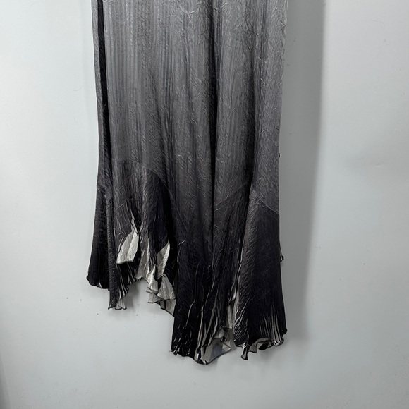 Komarov Asymmetrical Y2K Gradient Fairy Dress in Gray and Black - Picture 7 of 9